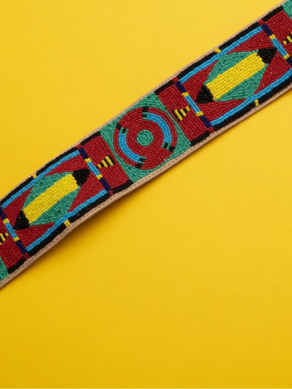 Double D Ranch Hand Beaded leather belt RTL $500 30” - Picture 11 of 11